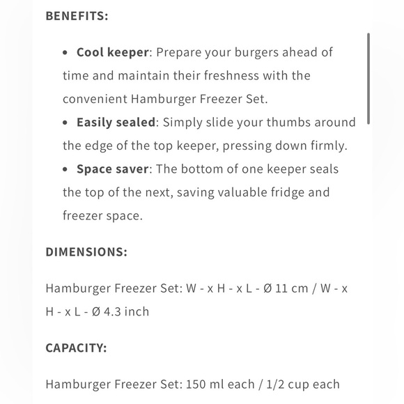 Tupperware Hamburger Keepers - Picture 5 of 5